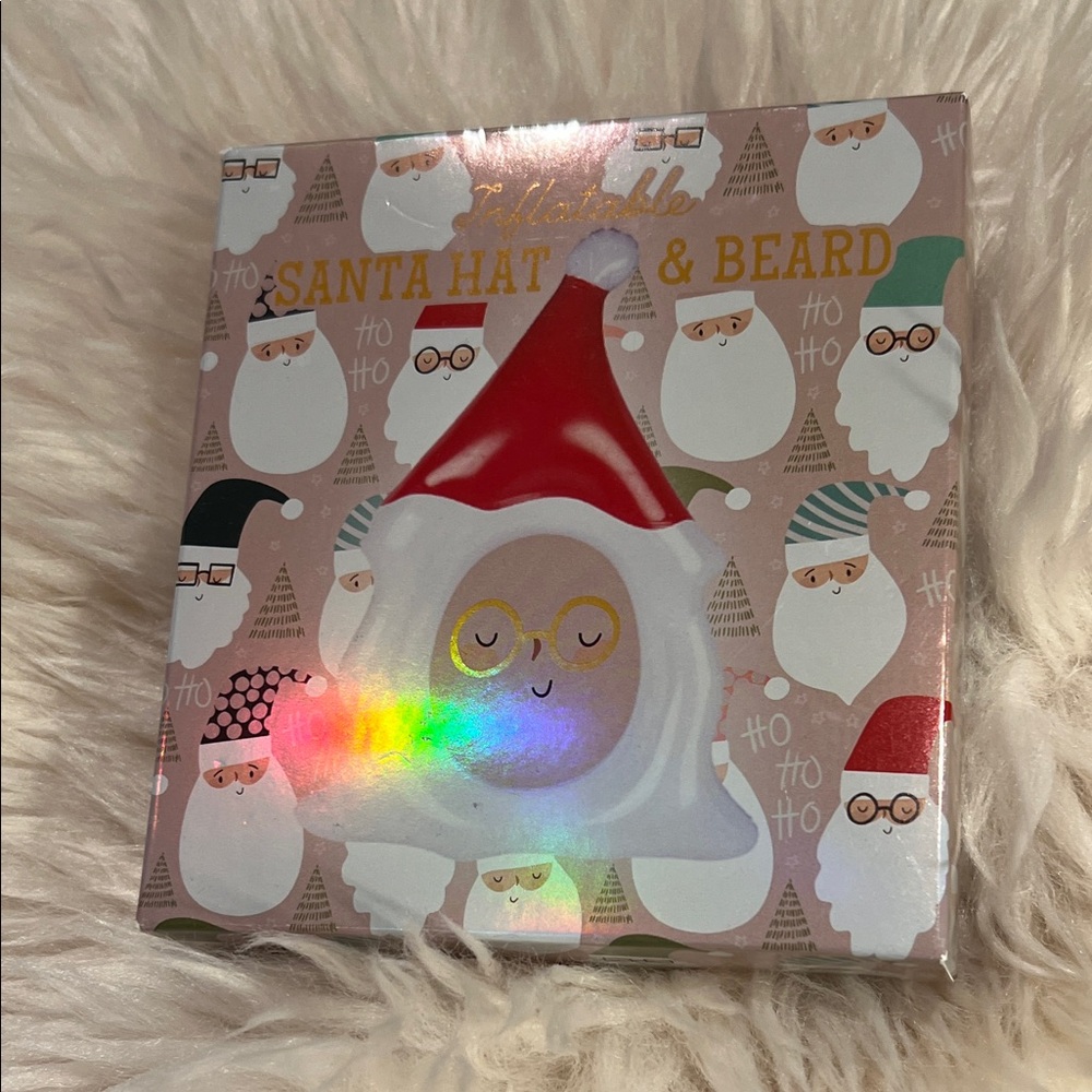 Paper Source Inflatable Santa Hat & Beard - Red and White - Picture 4 of 10